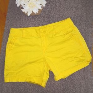 Maurice Cotton spandex shorts sz 11/2 women's yellow